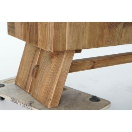 DKD Home Decor Mueble TV Estilo Alpino Natural Madera Reciclada 180x45x60 cm