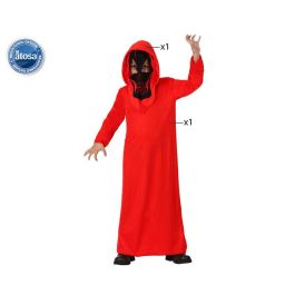 Disfraz Demonio Niño Halloween Túnica Roja con Capucha y Máscara Talla 10-12 Años Disfraz Demonio Niño Halloween Túnica Roja con Capucha y Máscara Talla 10-12 Años