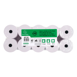 Exacompta Rollo Sumadora Electra Offset 70 mm x 70 mm 60 g/m² para Caja Registradora y Calculadoras