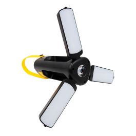Edm Linterna Solar Plegable Recargable USB, IP42, 300/150 Lúmenes, 6500K/4000K, Batería 2000mAh, Ideal para Camping