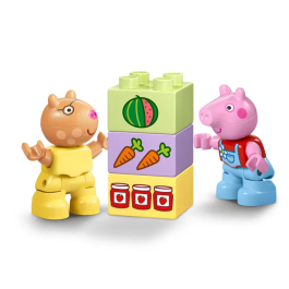 Lego DUPLO 10468 Peppa Pig Tractor y Mercado Juguete Educativo para Niños de 2 Años - Regalo para Bebé