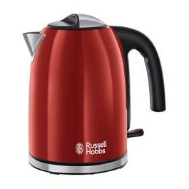 Russell Hobbs 20412-70 Hervidor Colours Plus+ Rojo 1.7L, Ebullición Rápida, Boquilla de Precisión