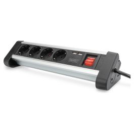 Digitus Regleta de Alimentación 4 Tomas con 2 Puertos USB y Interruptor, Negro/Plata, Cable 1,5m Precio: 53.8899999. SKU: B1KLSLQ2SR