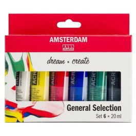 Set de Pintura Acrílica Talens Amsterdam Dream General Selection Multicolor 20 ml 6 Piezas (3 Unidades)