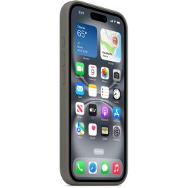 Apple iPhone 16 Funda de Silicona con MagSafe Gris Piedra