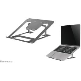 Neomounts NSLS085GREY Soporte para portátil 10-17" Gris de Aluminio, Plegable y Compacto, Universal hasta 5kg