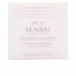 Sensai Base de Maquillaje en Crema #CF22 Beige Natural 30 ml – Antiedad, SPF 15, Unifica el Tono, Disimula Manchas