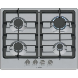 Bosch Placa de gas Serie 4 PGP6B5K90 4 fuegos Acero inoxidable 52 x 58,2 x 4,5 cm Precio: 245.50000002. SKU: B1BPDKP8GM
