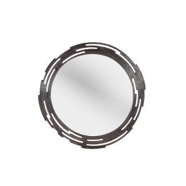 GINER Y COLOMER Espejo Redondo con Marco Plano de Aluminio Bronce Precio: 278.2879. SKU: B1J5WJDQCV