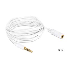 DeLOCK Cable Audio Auxiliar 3.5mm Macho a Hembra 5 Metros, 5m, Blanco Precio: 31.69000043. SKU: B1JHLXVTSS