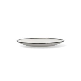 Ariane Plato Porcelana Vital Filo 24 cm Blanco Cerámica Reforzado Hostelería Alta Resistencia Brillo Apto Microondas Lavavajillas (6 Unidades)