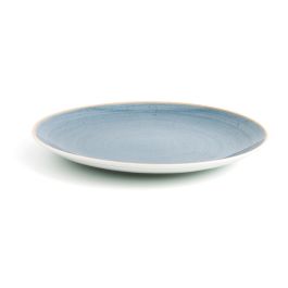 Ariane Plato Llano Terra Porcelana Azul 27 cm (6 Unidades)