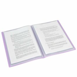 Grafoplás Carpeta con Fundas Poliplás Soldadas, Folio 30 Fundas, PP Semirrígido Translúcido, Lavanda Soft Grafoplás Carpeta con Fundas Poliplás Soldadas, Folio 30 Fundas, PP Semirrígido Translúcido, Lavanda Soft