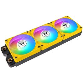 Thermaltake CT120 EX Reverse ARGB Sync PC Ventilador de Refrigeración 120mm Pack 3, Iluminación ARGB, Amarillo Bumblebee