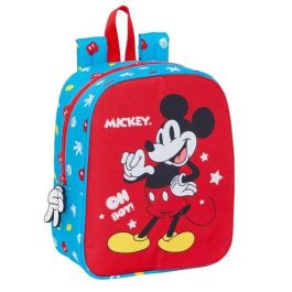 Mochila Infantil Mickey Mouse Clubhouse Fantastic Azul Rojo 22 x 27 x 10 cm