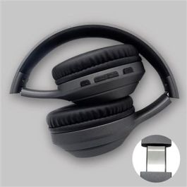 Elbe Auricular Diadema Bluetooth ANC ABT-A10-G Gris con Micrófono Incorporado y Conexión Auxiliar