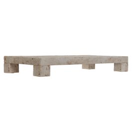 Centro Mesa Urban DKD Home Decor Beige 17 x 4 x 34 cm