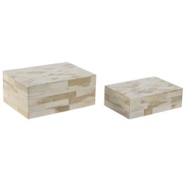 Joyero Colonial DKD Home Decor Crudo 13 x 7.7 x 18 cm Set de 2 Precio: 62.3149993103. SKU: B1BF3MHWC9