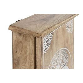 Guardallaves Indio DKD Home Decor Blanco Natural 7.5 x 28 x 18 cm