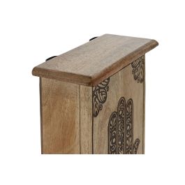 Guardallaves Indio DKD Home Decor Natural Natural 7.5 x 28 x 18 cm