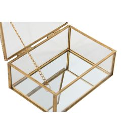 Joyero Glam DKD Home Decor Dorado 10.3 x 5.8 x 14 cm