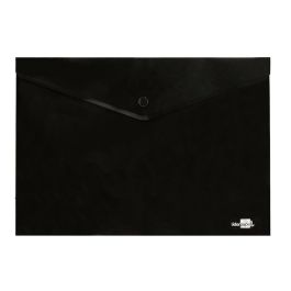 Carpeta Liderpapel Dossier Broche Polipropileno Din A4 Negro Opaco 50 Hojas