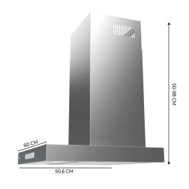 Cecotec Campana Convencional Bolero Flux TT 608000 Slim Glass 60 cm Blanca A++