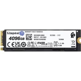 Kingston KC3000 SKC3000D/4096G 4096 GB PCI Express 4.0 NVMe M.2 SSD - 7000 MB/s Lectura, 7000 MB/s Escritura