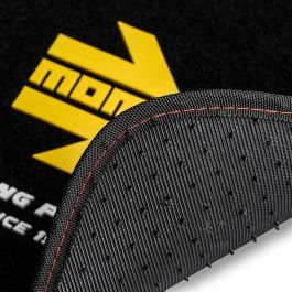 Momo MOMLCM4A8BK Alfombrillas Universales para Coche Set 4 Piezas Poliéster Moqueta Negra Antideslizantes Talonera Reforzada Momo MOMLCM4A8BK Alfombrillas Universales para Coche Set 4 Piezas Poliéster Moqueta Negra Antideslizantes Talonera Reforzada