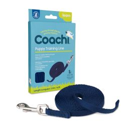 Coachi Correa de Adiestramiento Puppy Training Line para Cachorros y Perros Azules 2.5M Nylon Ligera - Ayuda a Evitar Comportamientos No Deseados en Casa