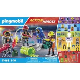 Playmobil Bomberos Action Heroes 71468 My Figures Figuras Creativas para Niños +5 Años