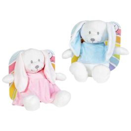 Peluche conejo patas largas 30 cm. azul o rosa en blister - modelos surtidos