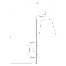 Aplique de Pared Taiping SKD-W1015 | Lámpara Diseño Elegante Retro | Compatible Bombilla E27 LED | Para Salón, Dormitorio, Comedor