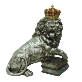DKD Home Decor Figura León con Corona Plateado Resina Hecho a mano 42 x 45 x 25 cm Precio: 49.50000011. SKU: S3026871