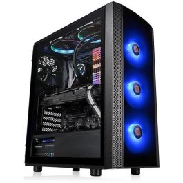 Thermaltake Versa J25 TG RGB - Torre Gaming RGB con Panel Lateral de Cristal Templado