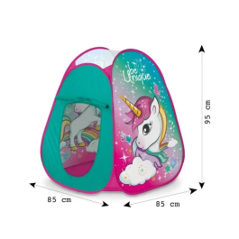 Mondo Tienda Emergente Unicornio Infantil Interior/Exterior 85x83x100 cm con Bolsa