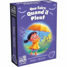 Lisciani Giochi Juego de cartas "Mantenerse ocupado cuando llueve" HABILIDADES PARA LA VIDA Tarjetas ilustradas LIS8008324110070