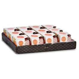 Vela Perfumada Melon en Tarro Cristal Acorde 7.5x6.3x7.5 cm (12 Unidades)