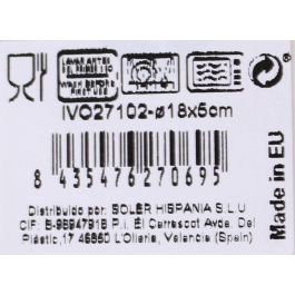 La Mediterranea Bol "Ivory" Nordic Ivory Brillo Ø18 cm (12 Unidades)