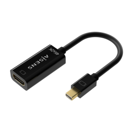 Cable Conversor Aisens A125-0643/ Mini DisplayPort Macho - HDMI Hembra/ Hasta 5W/ 2300Mbps/ 15cm/ Negro Precio: 11.49999972. SKU: B1696VJ7SQ