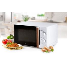 Horno microondas DOMO DO2720 - 20L - 700W - Temporizador 35 min - Función descongelación - L44 x P35,8 x H 25,8 cm - Acabado en madera blanca Horno microondas DOMO DO2720 - 20L - 700W - Temporizador 35 min - Función descongelación - L44 x P35,8 x H 25,8 cm - Acabado en madera blanca