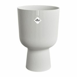 Elho ELH2904503045100 Maceta Vibes Fold Coupe, Blanco, L 30xAn 29.5xAl 45 cm, Interior, 100% Reciclado