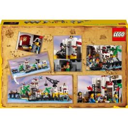 LEGO 10320 Icons Fortaleza Eldorado, Kit de Modelo para Adultos con Barco Pirata y 8 Minifiguras