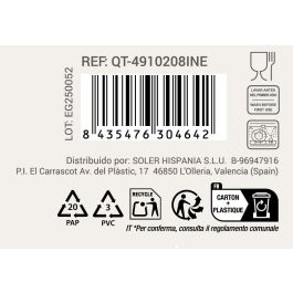 Geno Batería de Cocina 8 Piezas Acero Inoxidable Inducción