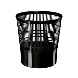 Cep Papelera Ecoline de Plástico, Rejilla Negra, 16 Litros, 30x30x31,7 cm
