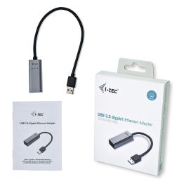 Cable USB i-Tec U3METALGLAN Gris