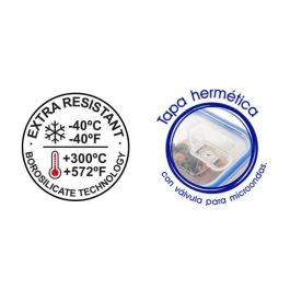 Quttin Fiambrera Redonda Hermética 17 cm 900 cc "Qt