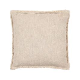 Cojín Flores Beige Oscuro 45 X 45 cm