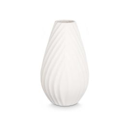 Giftdecor Jarrón Cerámica Raya Diagonal 41 cm Blanco (2 Unidades) Giftdecor Jarrón Cerámica Raya Diagonal 41 cm Blanco (2 Unidades)