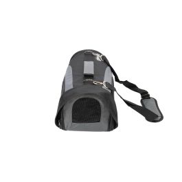 Gloria Bolso Plegable Gloss Negro Talla S 35x22x23cm para Perros Pequeños, Ligero, Resistente, Poliéster, hasta 4kg